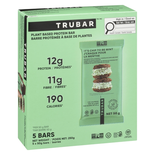 TRUBAR Plant Based Protein Bars - It's Chip to be Mint 5/50g, 1 Each