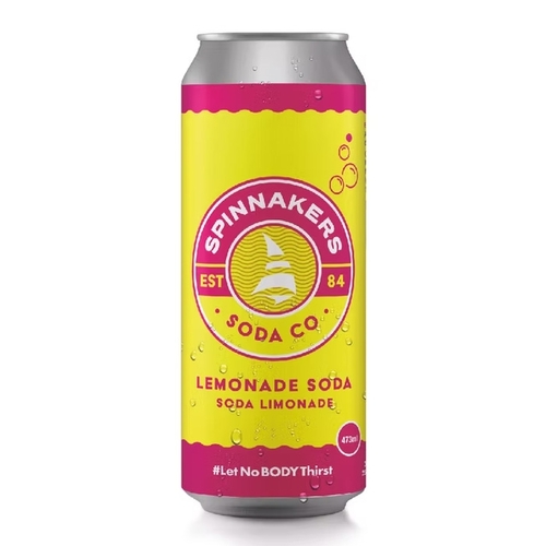 Spinnakers Soda Co - Lemonade Soda 473ml, 1 Each