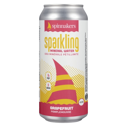 Spinnakers - Sparkling Mineral Water - Grapefruit 473ml, 1 Each