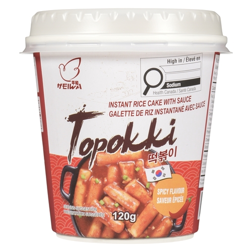 Heiwa Instant Rice Cake with Sauce - Topokki Spicy Flavour 120ml