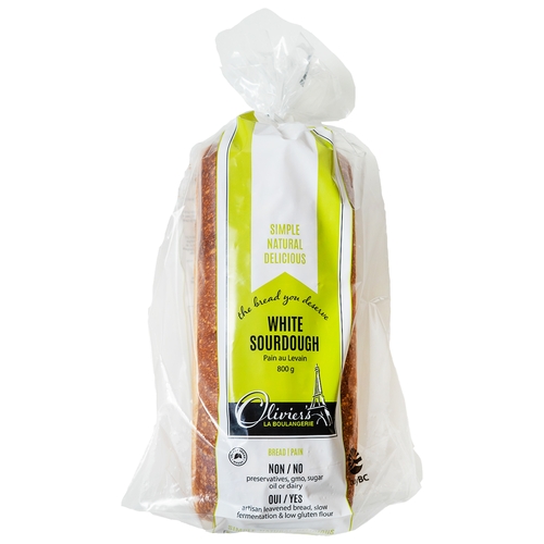 Olivier's Breads - White Sourdough 800g