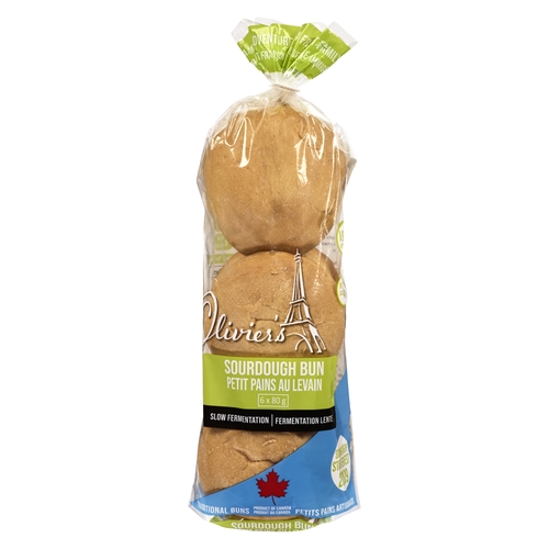Olivier's Breads - Sourdough Buns - 6 Pack 320g, 1 Each