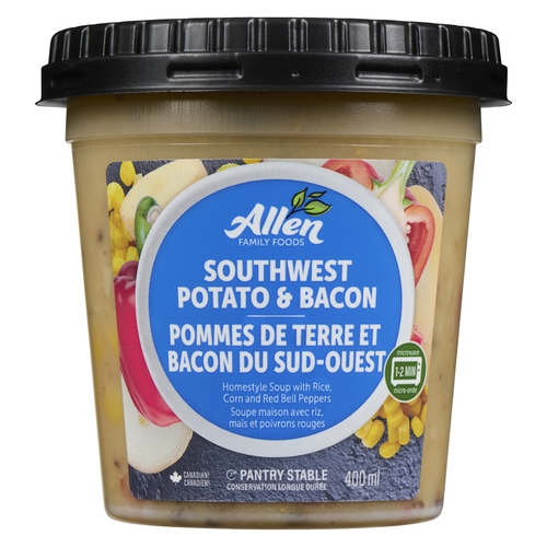 Allen Family Foods - Southwest Potato & Bacon Homestyle Soup With Rice, Corn & Red Bell Peppers 400ml, 1 Each