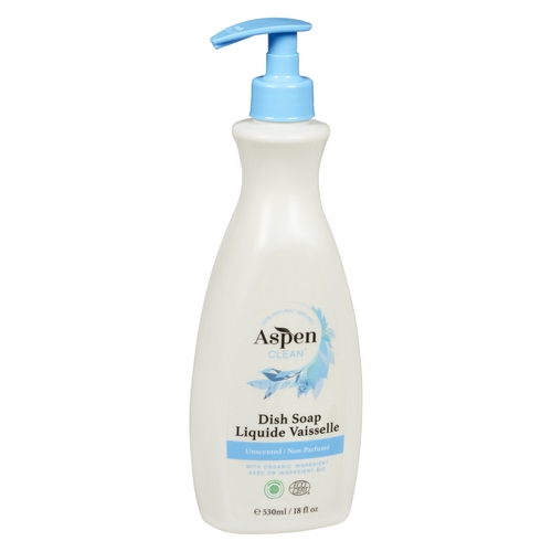 AspenClean - Dish Soap - Unscented 530ml, 1 Each