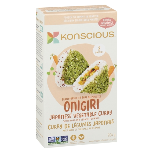 Konscious - Plant-Based Onigiri Japanese Vegetable Curry 2's 204g