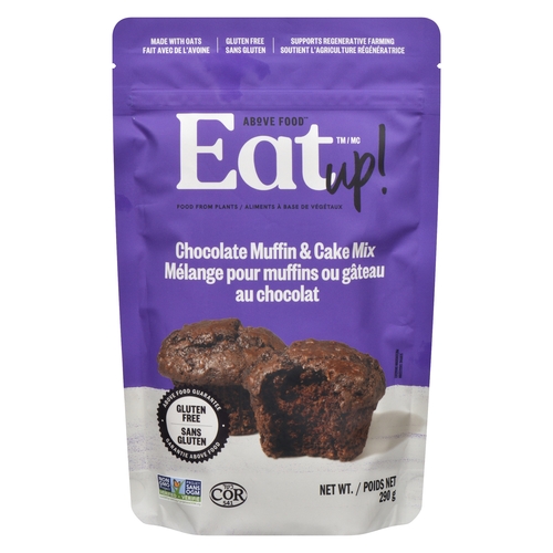 Above Food - Eat Up! - Chocolate Muffin & Cake Mix - Gluten Free 290g, 1 Each