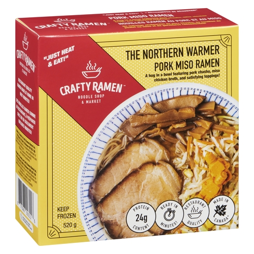 Crafty Ramen - Pork Miso Ramen - The Northern Warmer 520g, 1 Each