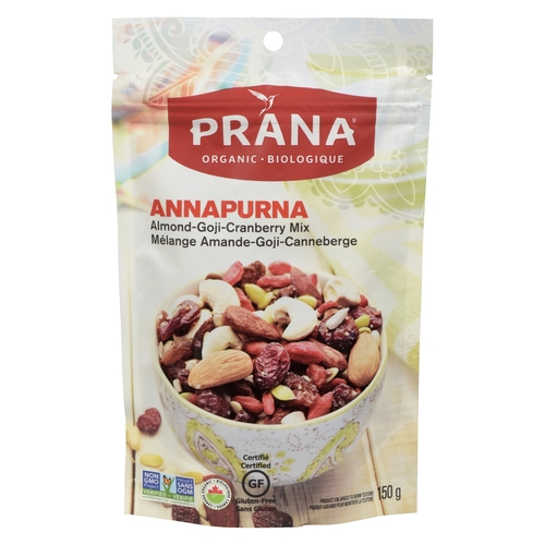 Prana - Organic Annapurna Almond Goji Cranberry Mix 150g, 1 Each