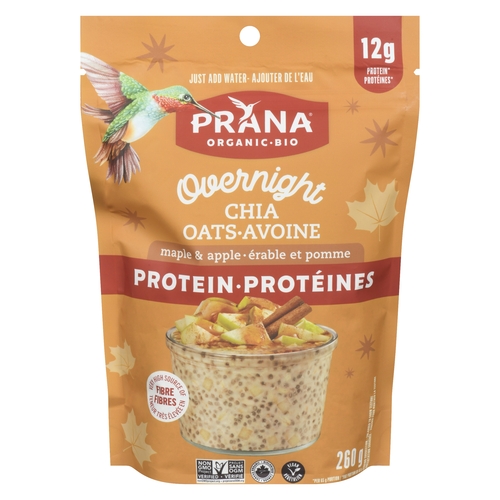 Prana - Protein Overnight Chia Oats - Maple & Apple 260g