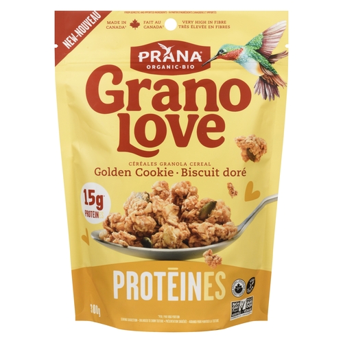 Prana Organic Protein Granola Cereal - Granolove - Golden Cookie 300g, 1 Each