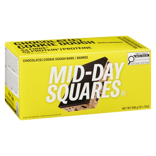 Mid-Day Squares - Functional Square + Chocolate - Cookie Dough 12/33g