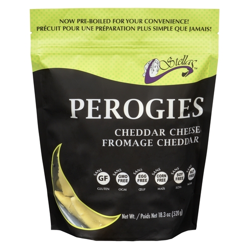 Stellas Perogies - Cheddar Cheese - Gluten Free 520g