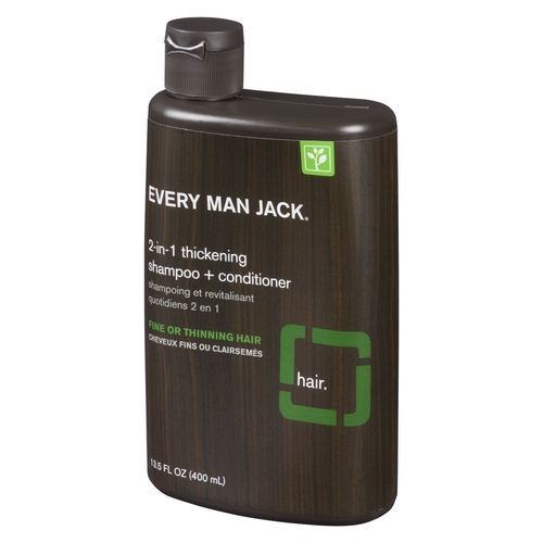 Every Man Jack - Shampoo + Conditioner - 2-in-1 Thickening 400ml, 1 Each