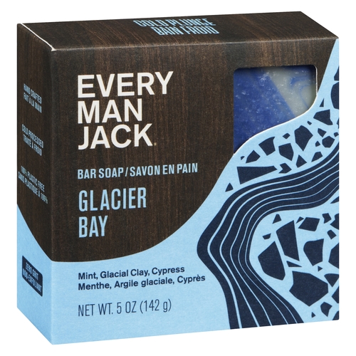 Every Man Jack - Bar Soap - Cold Plunge Glacier Bay 142g, 1 Each