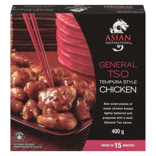 Asian Inspirations - General Tso Tempura Style Chicken 400g, 1 Each