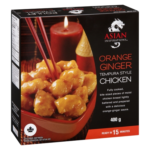 Asian Inspirations - Orange Ginger Tempura Style Chicken 400g, 1 Each