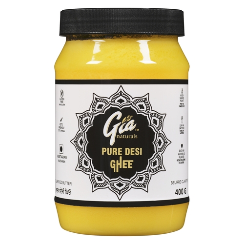 Gia Naturals - Clarified Butter Pure Desi Ghee 400g, 1 Each