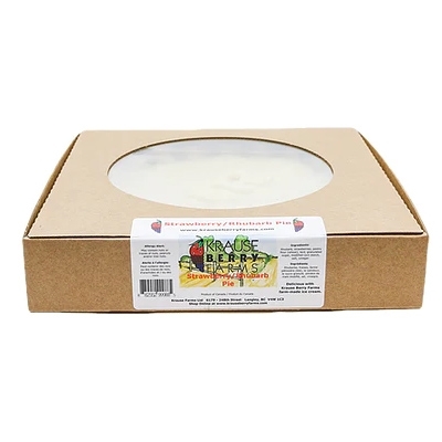 Krause Berry Farms - Pie - Strawberry / Rhubarb 10 in 1.36kg, 1 Each