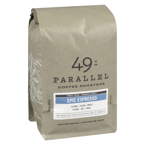 49th Parallel Coffee Roasters - Coffee Beans - Epic Espresso 340g, 1 Each