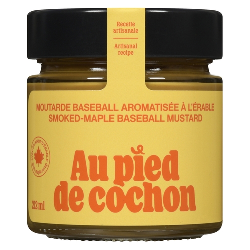 Au Pied de Cochon - Smoked-Maple Baseball Mustard 212ml
