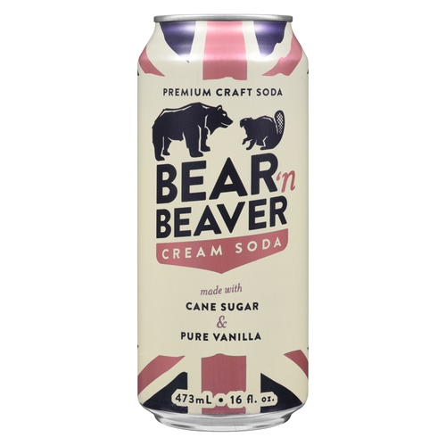 Bear 'n Beaver Premium Craft Soda - Cream Soda 473ml, 1 Each
