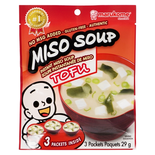 Marukome Instant Miso Soup - Tofu 3's 29g, 1 Each