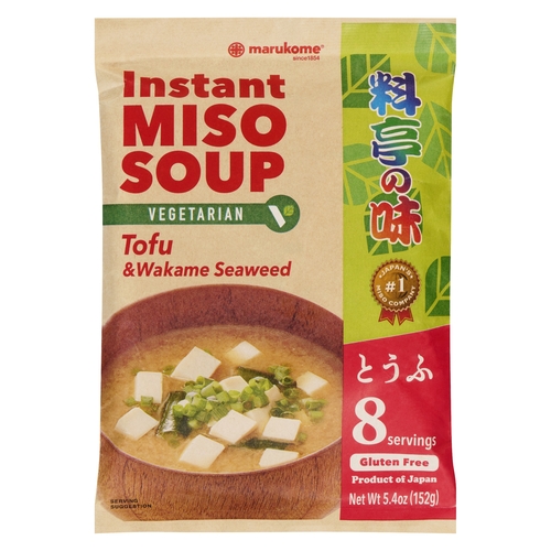 Marukome Instant Miso Soup - Tofu & Wakame Seaweed 8x19g 152g