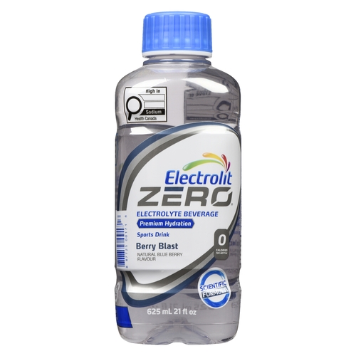 Electrolit Zero Electrolyte Beverage Sports Drink - Berry Blast 625ml, 1 Each