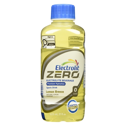 Electrolit Zero Electrolyte Beverage Sports Drink - Lemon Breeze 625ml, 1 Each