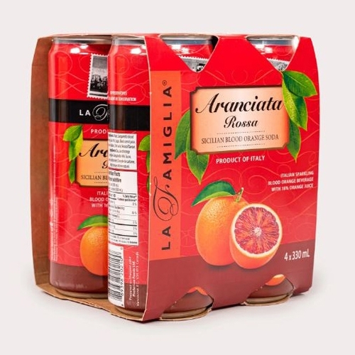 La Famiglia - Soda - Aranciata Rossa Sicilian Blood Orange 4/330ml, 1 Each