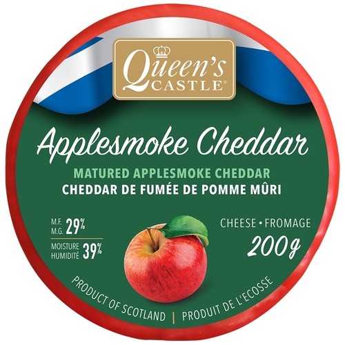 Queen's Castle Cheese - Applesmoke Matured Cheddar 200g, 1 Each