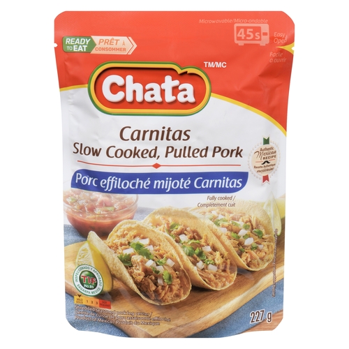 Chata - Carnitas Slow Cooked Pulled Pork 227g, 1 Each