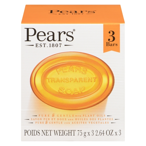 Pears - Transparent Bar Soap 3/75g, 1 Each