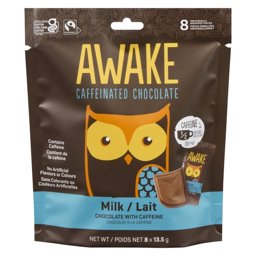Awake - Caffeinated Milk Chocolate 108g