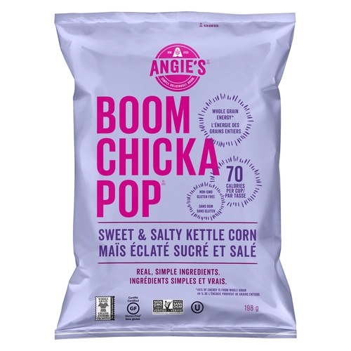 Angie's - Boom Chicka Pop Sweet & Salty Kettle Corn 198g, 1 Each