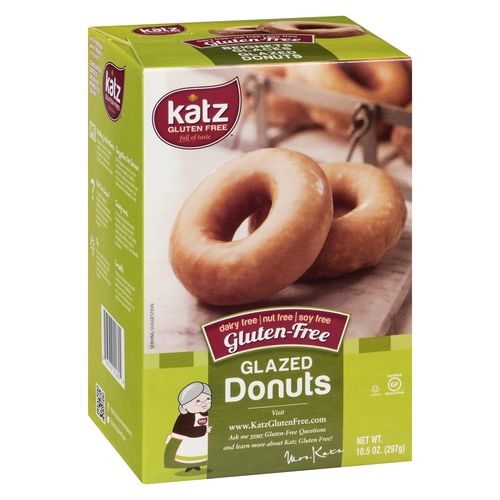 Katz - Gluten-Free Glazed Donuts 297g, 1 Each
