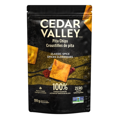 Cedar Valley Selections - Pita Chips - Classic Spice 180g, 1 Each