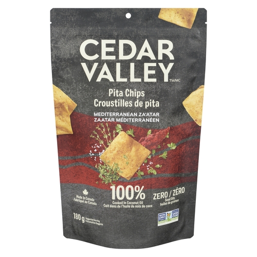 Cedar Valley - Pita Chips - Mediterranean Za'atar 180g
