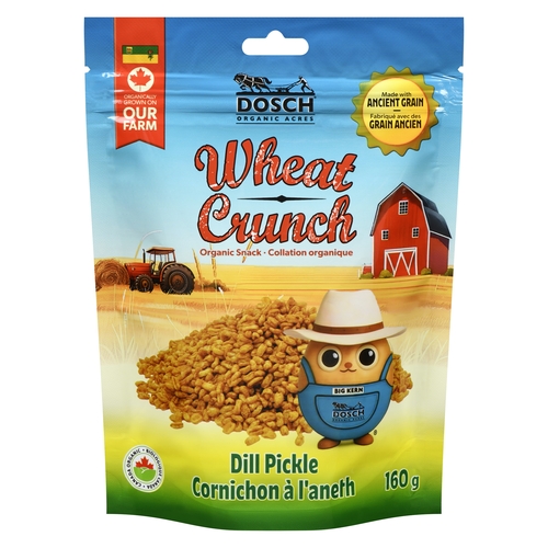 Dosch Organic Acres - Wheat Crunch Organic Snack - Dill Pickle 160g, 1 Each