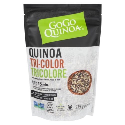 GoGo Quinoa - Quinoa Tri-Colour - White, Red & Black 375g, 1 Each