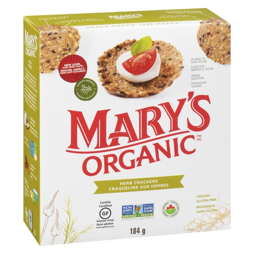 Mary's Organic Crackers - Herb 184g, 1 Each