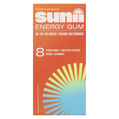 Sunii Energy Gum - Fresh Mint 8's 22g, 1 Each