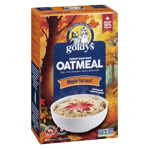Goldys - Instant Superseed Oatmeal - Maple Harvest 210g, 1 Each
