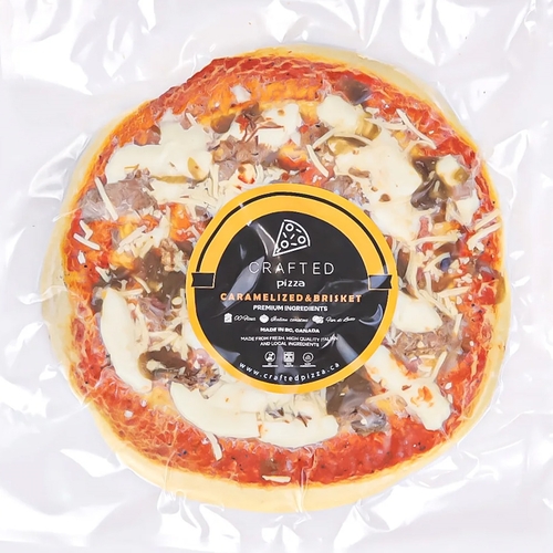 Crafted Pizza - Carmelized & Brisket 600g, 1 Each