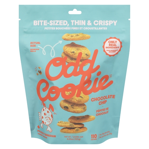 Odd Cookie - Chocolate Chip 120g, 1 Each