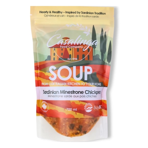 Casalinga Soup - Sardinian Minestrone Chickpea 700ml, 1 Each