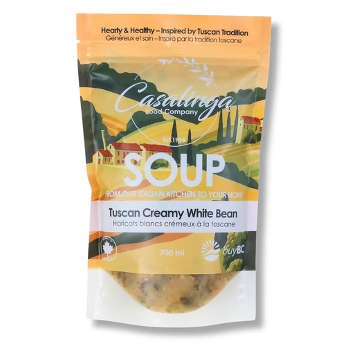 Casalinga Soup - Tuscan Creamy White Bean 700ml, 1 Each