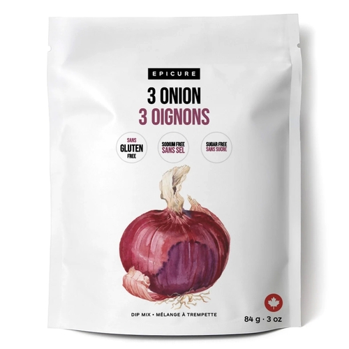 Epicure Dip Mix - 3 Onion 84g, 1 Each
