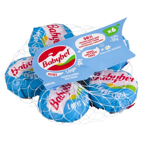 Babybel - Mini - Semi-Soft Ripened Cheese - Light 6/20g, 1 Each