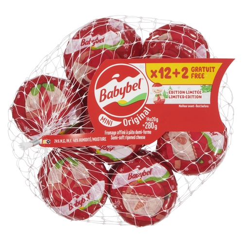 Mini Babybel Semi-Soft Ripened Cheese Limited Edition 24% m.f. 14pk, 1 Each